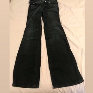 7 For All Man Kind black flare jeans. Kids size 14